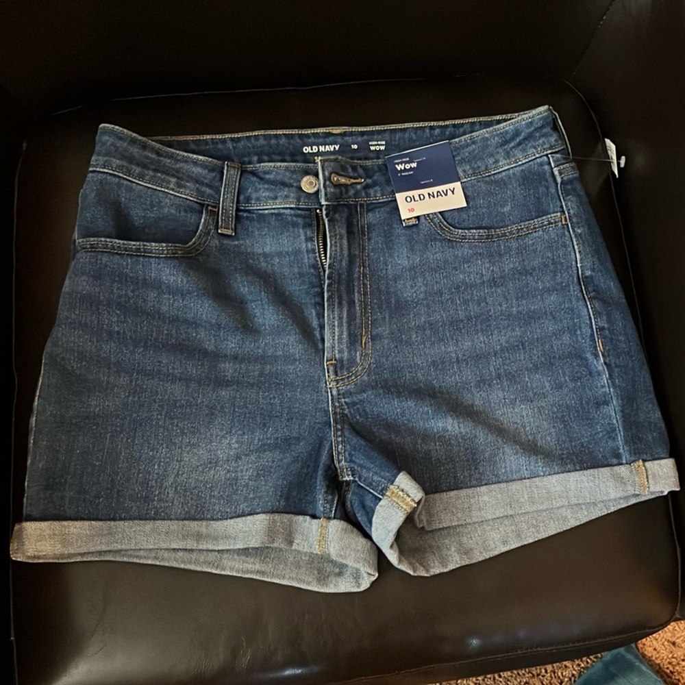 NWT - Old Navy High Rise Blue Denim Jean Shorts